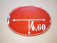(2) Altes Emailleschild Email Schild Hydrant Feuerwehr sehr selten wohl um 1900
