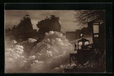 Schaffhausen, Partie am Rheinfall, Wasserfall, Ansichtskarte 1925 