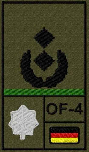 Rangabzeichen mit nato - bw,
