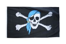 Fahne Pirat mit blauem