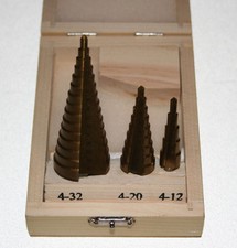 3 Stufenbohrer Titan 4-12mm