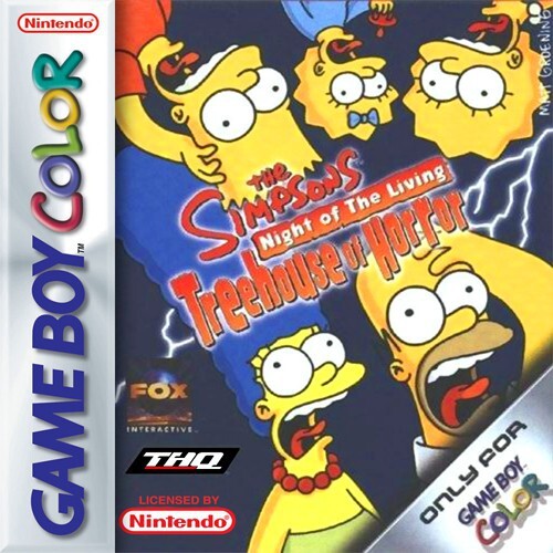 Gameboy color simpsons night - color,