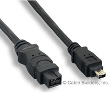 6FT FIREWIRE CABLE 9 PIN to 4
