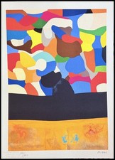 Alberto Burri Lithographie COA