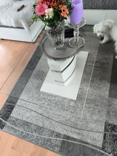 Weißer Glas cautsch Tisch 1.10 Länge Breite 60cm