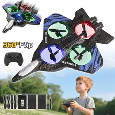 RC Flugzeuge Ferngesteuertes Flugzeug mit LED 3D-Flips RC Plane Drohne Spielzeug