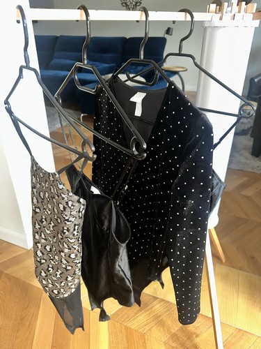 Bodys schwarz satin - 4, x