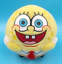 TY Beanie Ballz Spongebob Schwammkopf Ball Gelb Gesicht & Krawatte 2013 Plüsch