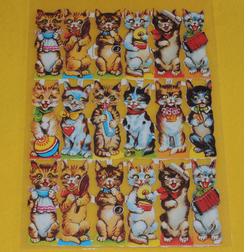 Oblaten glanzbilder katzen - glanzbilder,