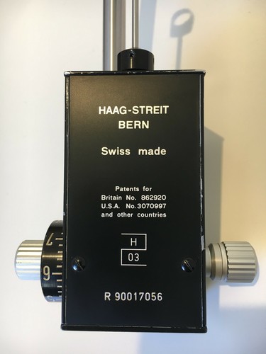 Applanations tonometer haag - tonometer,