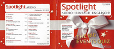 Spotlight Audio Einfach Englisch Ausgabe 12/2013 mit CD, Booklet und Pappschuber