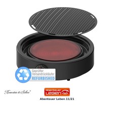 Rosenstein & Söhne 2in1-Glaskeramik-Kochplatte Versandrückläufer