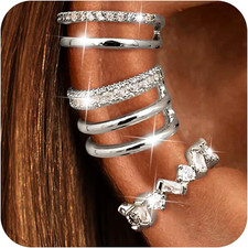 Ear Cuff Ohrringe Set Für