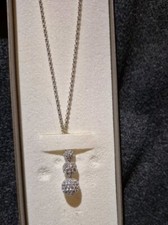 TCM Kette 925 Silber mit Zirkonia Kugel Anhänger Modell Julia 