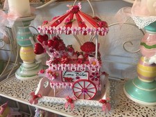 Deko Tablett Candy-Wagen