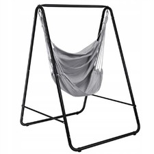 Costway NP10577GR Hängesessel mit Gestell bis 120 kg 114 x 165 cm Neu