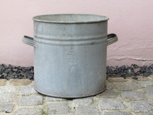 Alter zinkkübel zinktopf topf - alter,