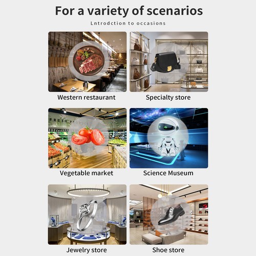 3D-Hologramm-Werbedisplay-Bril