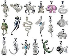 925 Silber Anhänger Tiere Camelion Fisch Katze Skorpion Gecko Zoo Silberanhänger