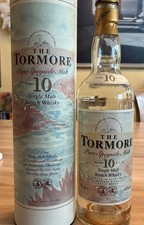 Achtung leere Tormore 10  Whisky Flasche im Original Karton/Büchse