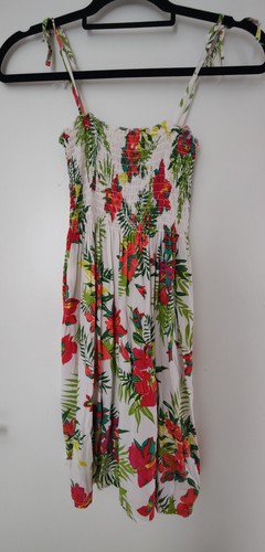 Amisu kleid weiß bunt - kleid,