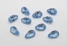 Blau Topas synthetisch Hergestellt hellblau 1,50 ct Tropfen 9mm x 6mm  Edelstein