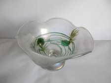 FREIHERR von POSCHINGER IRISIREND GLASKUNST GLAS SCHALE GLASSCHALE PALLME KÖNIG