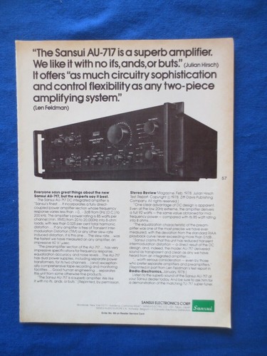 Sansui 717 integrated amp - au-717,