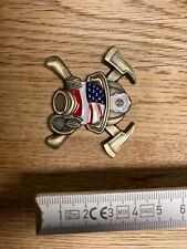 Feuerwehr  Coin Sammlerstück Münze Amerika Schutzpatron Heilige Florian Gebet