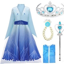 Elsa Frozen Kleid + Set