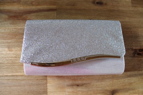 Handtasche clutch silber - clutch,