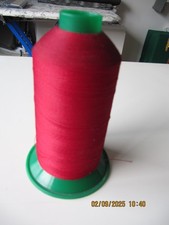 1 Kone Bauschgarn Overlockgarn Gütermann Rot ca. 8000 m sehr fein Kettelgarn