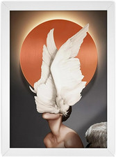 Weiß Holz-Rahmen DIN A4 21 x