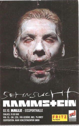 Rammstein sehnsucht tour - rammstein,