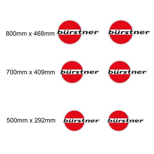 Bürstner wohnwagen aufkleber - bürstner,