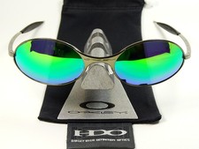 Oakley E Wire Green Polarized Sonnenbrille Mars Moon Square Half Wiretap Why OO