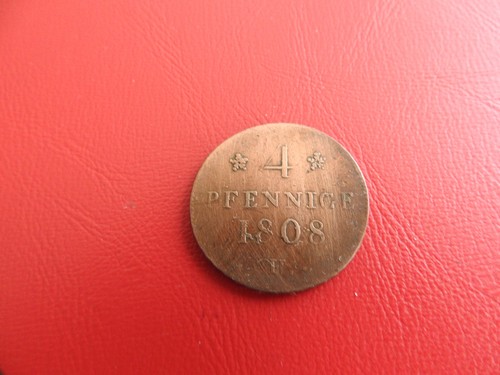 Sachsen pfennige 1808 - pfennige, *