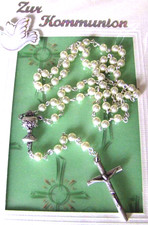 Rosenkranz  Perle Kreuz  Kelch