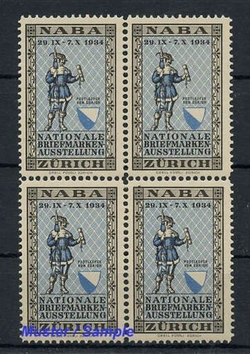 1934 schweiz vignette - vignette,, **