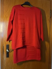 2teiliges Strickkleid, rot