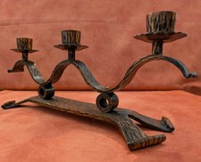 3 er Kerzenständer Fundstück Unikat  Künstlerarbeit Kupfer massiv