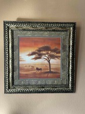 Wandbild mit Schmuckrahmen Afrikanisches Motiv