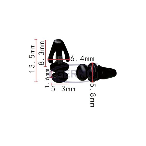 Befestigungs clip - 10, x
