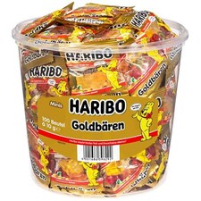 (11,21€/1kg)Haribo Goldbären - Minibeutel - Fruchtgummi - Give Away 100 Beutel