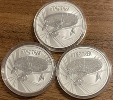 3x1 Silberunze Tuvalu STAR TREK  999