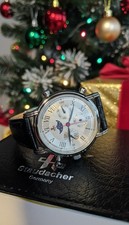 Herren Mondphasen Armbanduhr