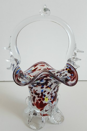 Glas körbchen handarbeit - glas-kÖrbchen,