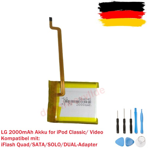 Akku 2000mah batterie für - akku,