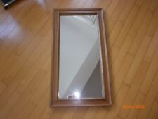 Vintage Wandspiegel Garderobenspiegel Eichen Holz Rahmen 86 x 47 cm