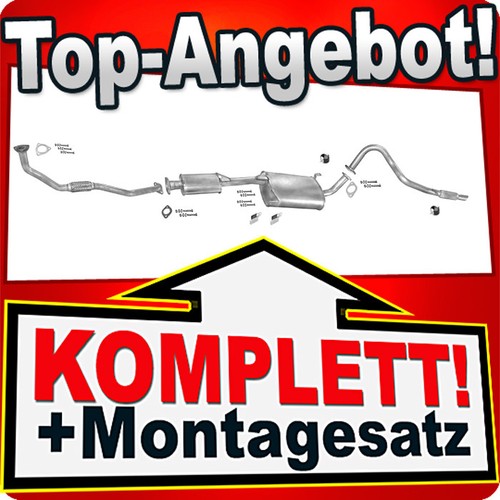Auspuff für nissan terrano - nissan, ii